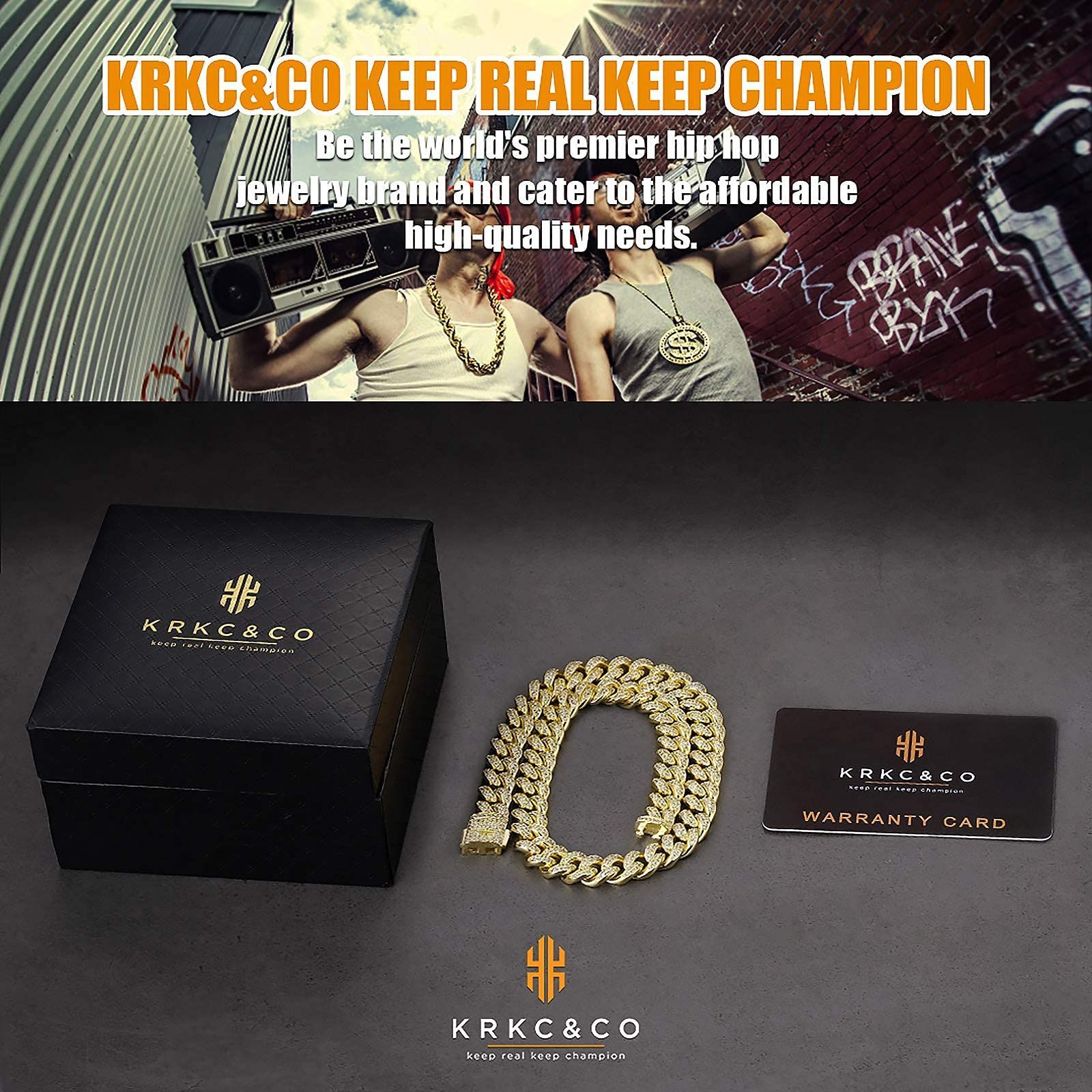 人気商品 喜平ネックレス 12|18mm マイアミ キューバンチェーン ジルコニア 14Kゴールド CZダイヤ 太目 KRKC-CO キヘイ メンズ リンク チョーカー ヒップホップ ラッパー