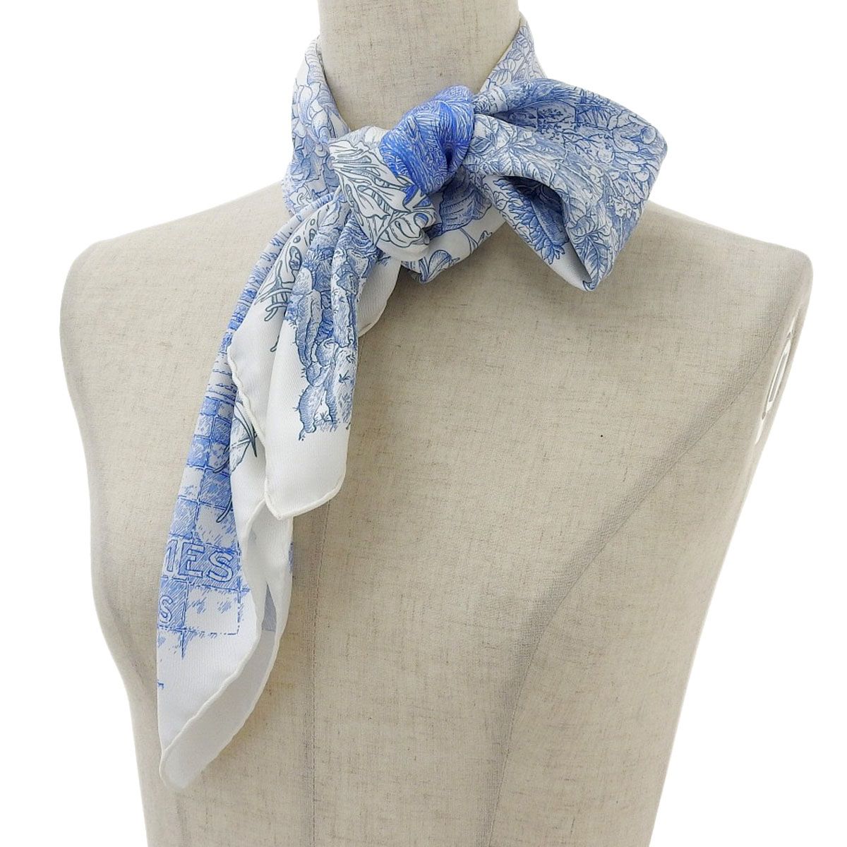 エルメス カレ 90 LE JARDIN DE LEILA レイラの庭 ユニセックス