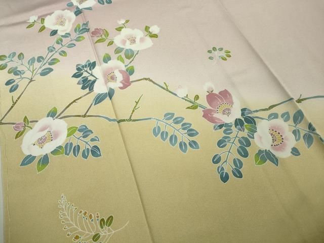 平和屋本店□極上 本加賀友禅作家 青木たか子 訪問着 彩華 石竹色地