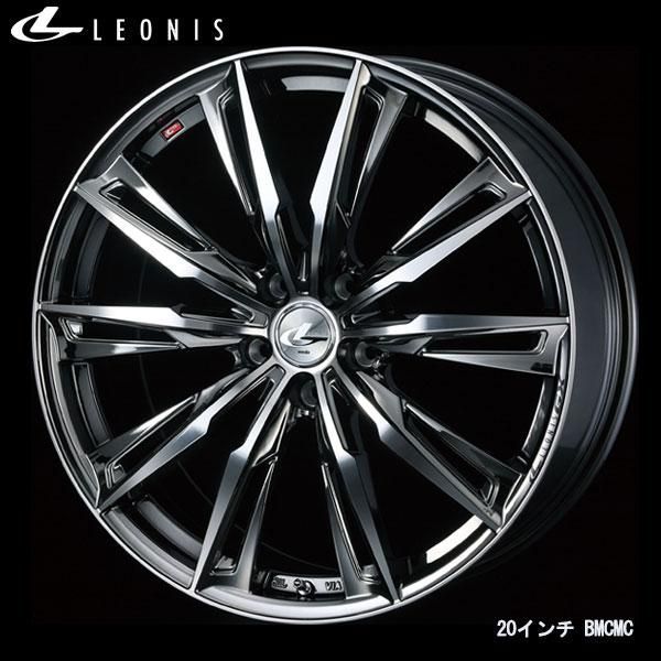 WEDS レオニスGX 19x8.0J+43 5H/114 BMCMC/ブラックメタルコートミラー 