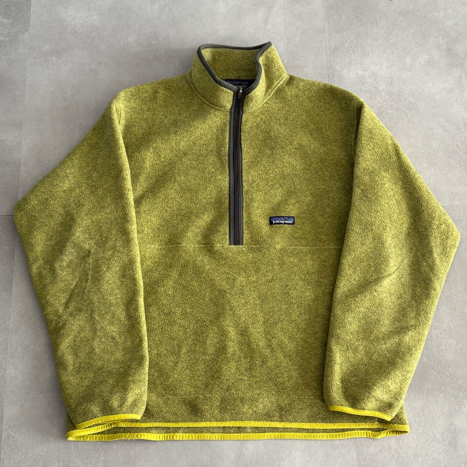 パタゴニア patagonia マースピアル ハーフジップ フリースジャケット シンチラ ピスタチオ 2001年製【L】