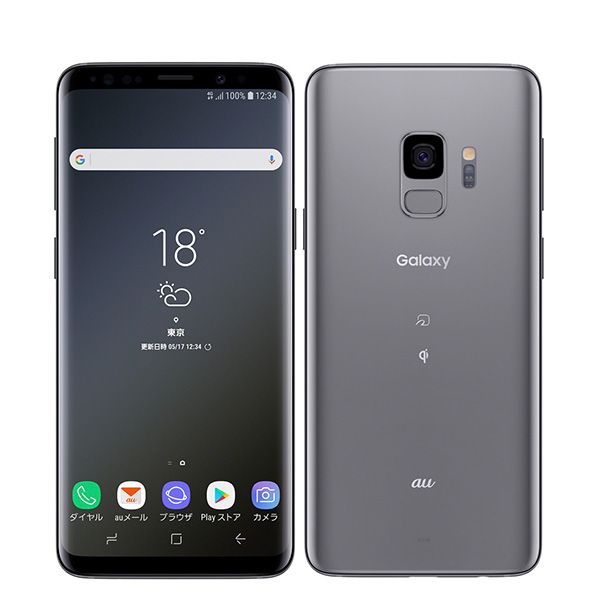 SCV38 GALAXY S9 Titanium Gray SIMフリー 本体 au スマホ ahamo対応 