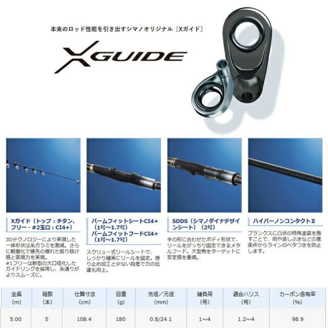 シマノ 23 マスターチューン 1.5-500 (磯 竿 海 釣り ロッド) - 釣り具の販売、通販なら、フィッシング遊-WEB本店 ダイワ／シマノ ／がまかつの釣具ならおまかせ