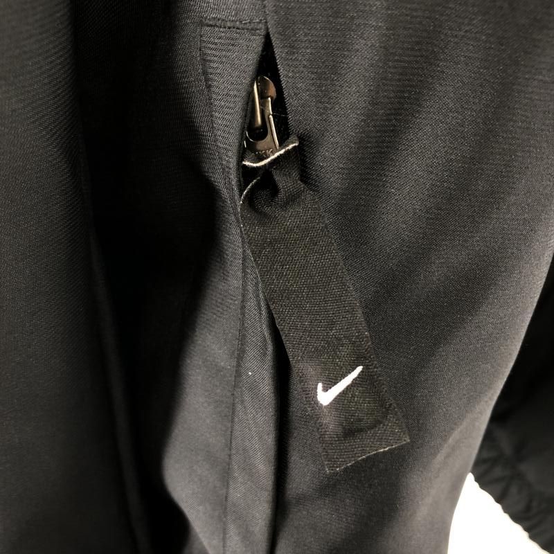 中古】NIKE Solo Swoosh Satin Bomber Jacket サイズL ブラック[91  