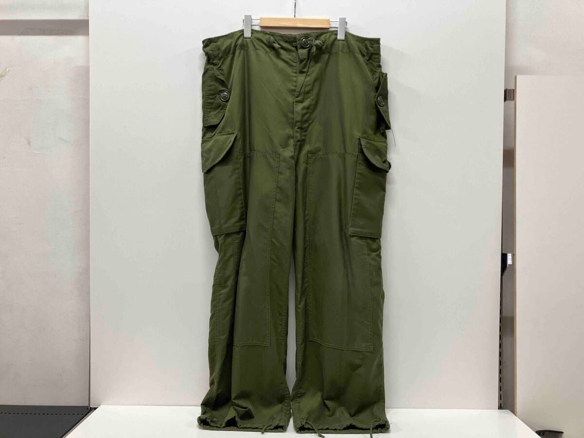 MAISON SPECIAELオリーブグリーン カーゴパンツ サイドポケット付き