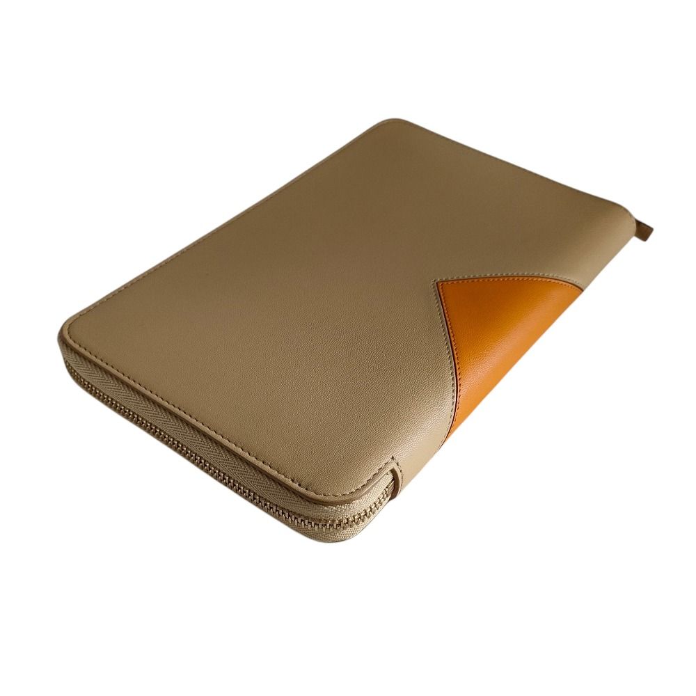 未使用 CELINE セリーヌ レザー バイカラー オーガナイザー ウォレット  