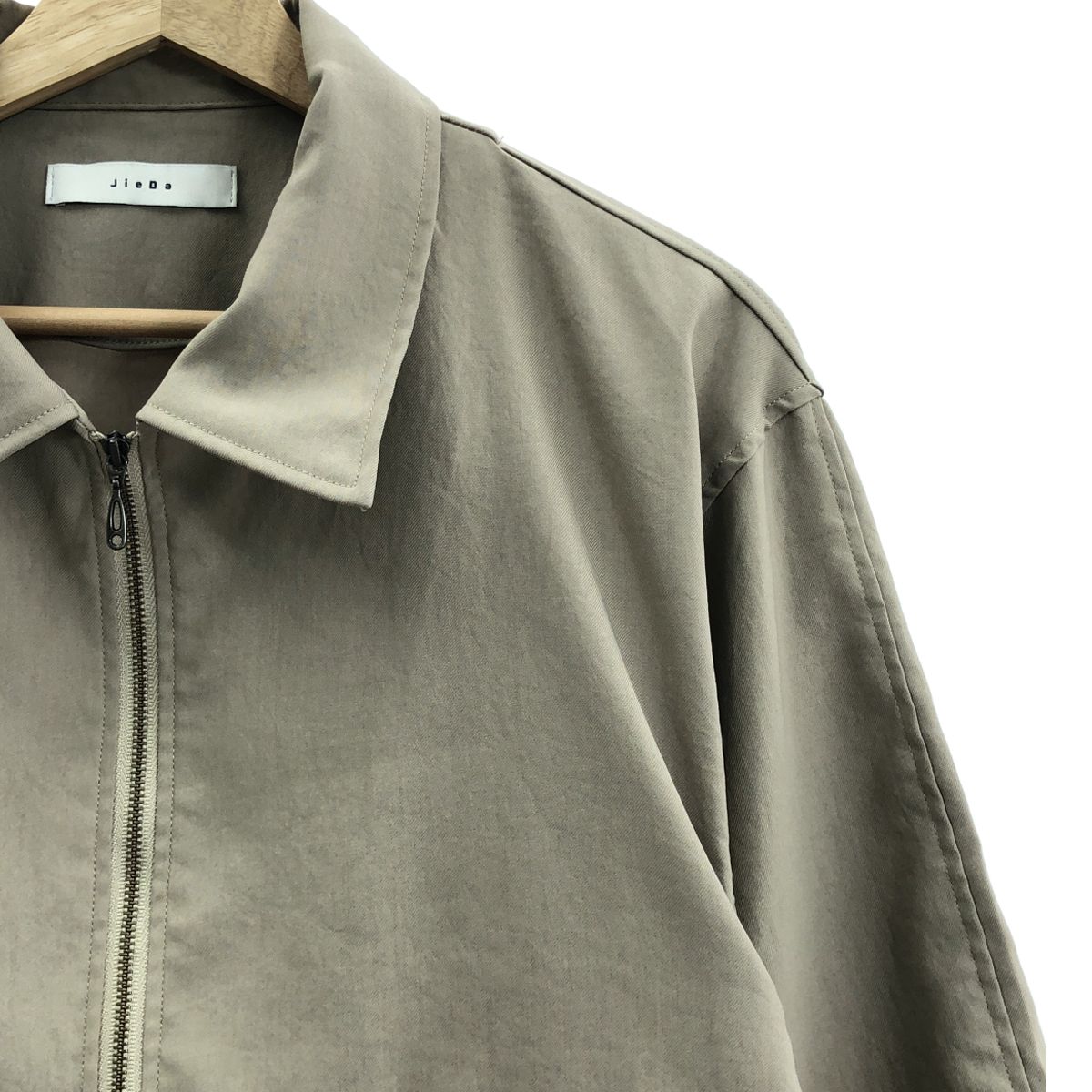 JieDa / ジエダ | DRAPING CHINO ZIP JACKET | 2 | ベージュ