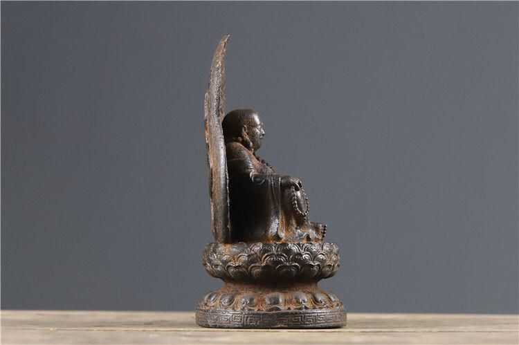 鉄器 鉄仏 蓮華坐観音菩薩仏像 縁起物 装飾品 工芸品 美術品 置物 鉄器 鉄仏 仏像 蓮華坐観音菩薩仏像 阿弥佗仏 工芸品 置物