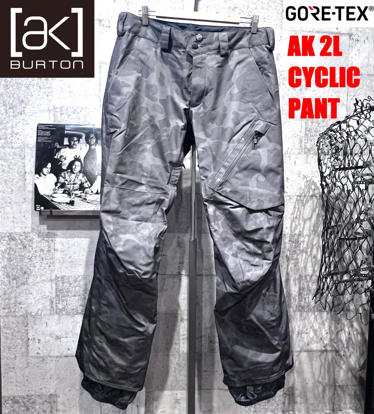 BURTON - 美品 バートン ak ゴアテックス CYCLIC PANT 迷彩 パンツ M BURTON GORE-TEX カモフラ 美品 バートン ak ゴアテックス CYCLIC PANT 迷彩 パンツ M