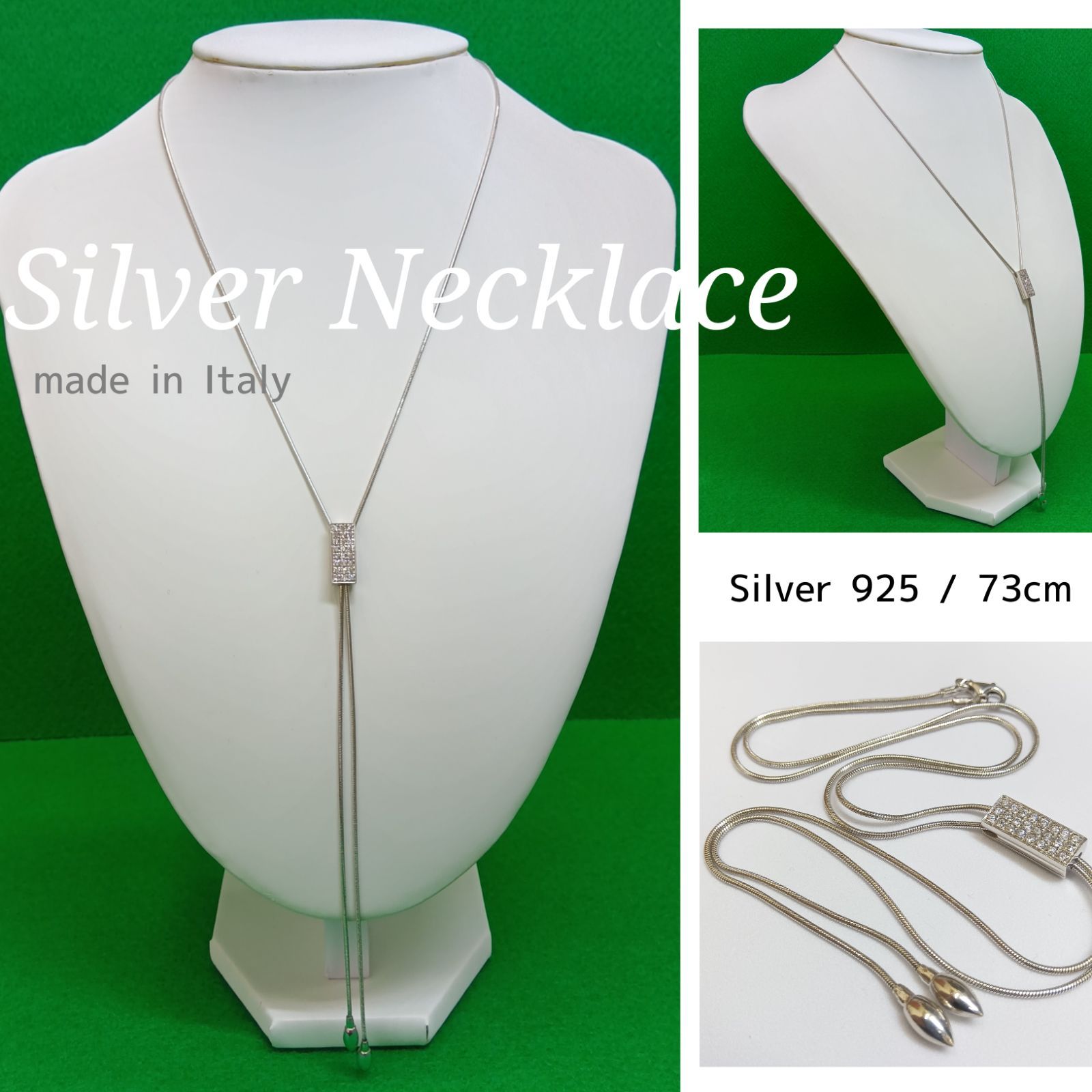 ITALY製 Y字ネックレス ／オペラネックレス ? アンティーク調 