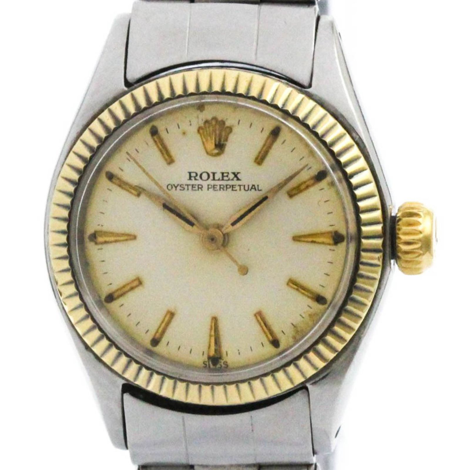ロレックス ROLEX オイスター パーペチュアル 6619 イエローゴールド ステンレススチール 自動巻き レディース 時計 6619