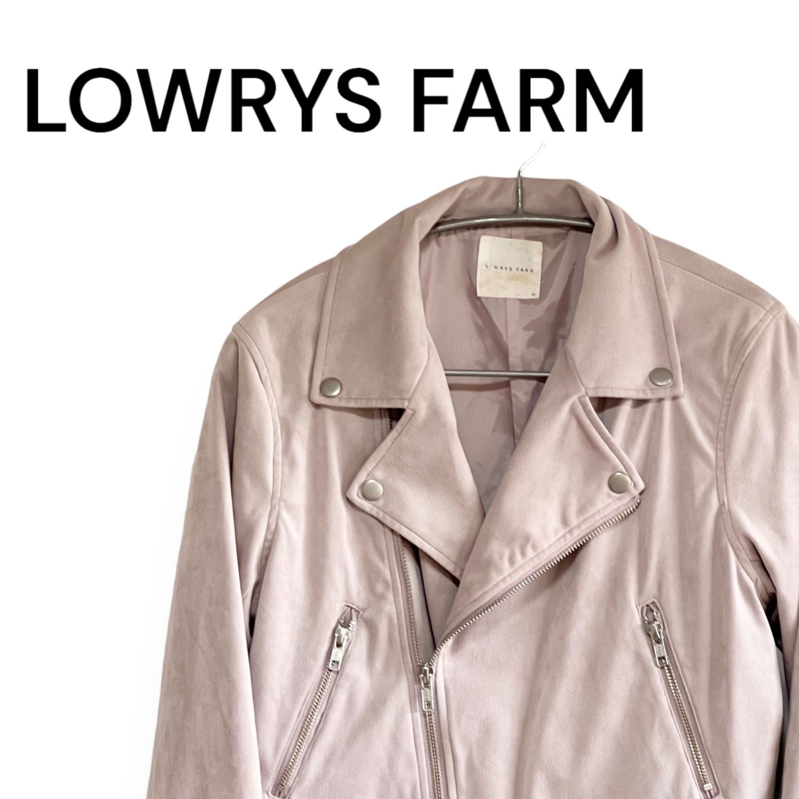 LOWRYS FARM ローリーズファーム ライダースジャケット ライトピンク