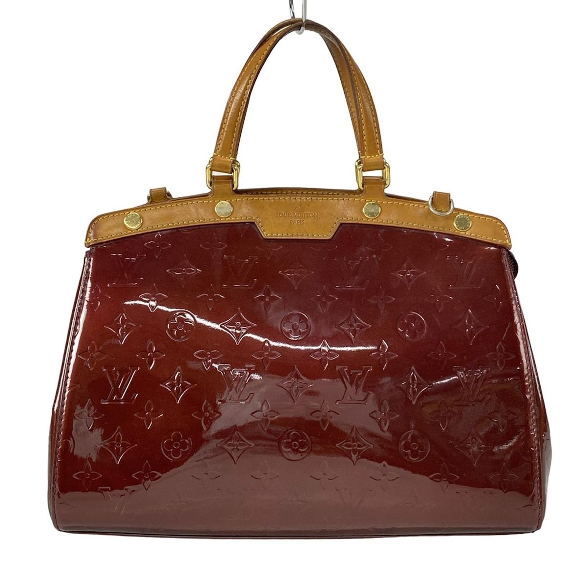 LOUIS VUITTON ルイヴィトン ハンドバッグ モノグラムヴェルニ ブ MM M91690 ルージュフォーヴィスト レザー