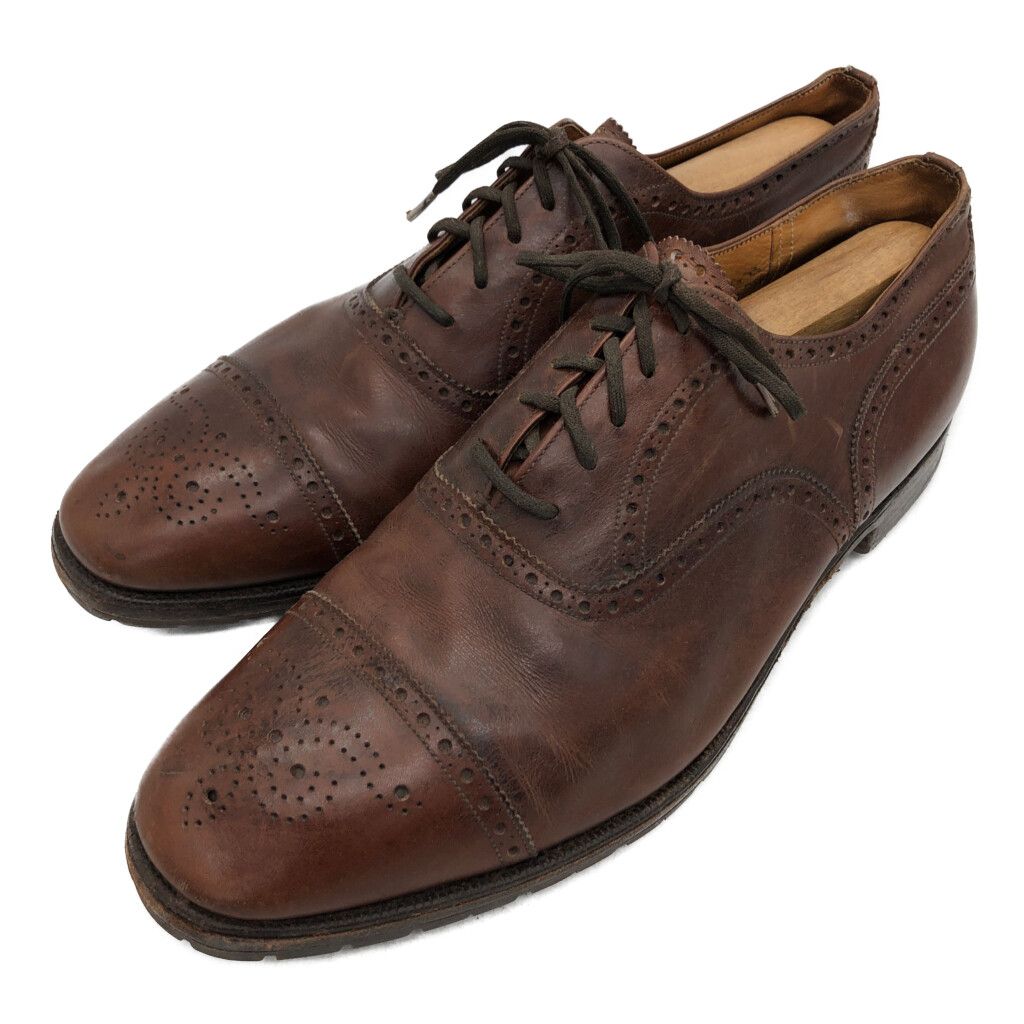 CHURCH'S チャーチ セミブローグ レザーシューズ 旧チャーチ 3都市 ブラック (メンズ 10.5) 中古 古着 KA1101 CHURCH'S チャーチ セミブローグ レザーシューズ 旧チャーチ 3都市