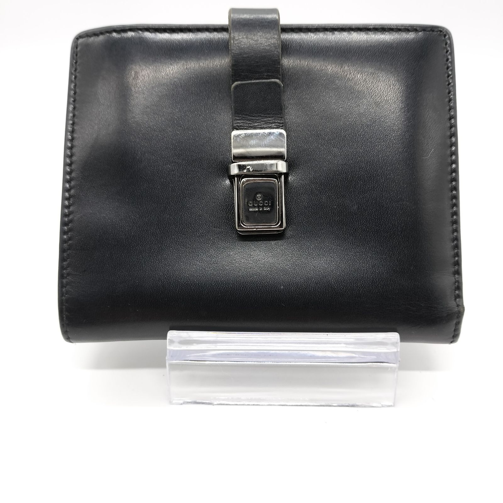 Gucci グッチ オールドグッチ 折財布 2つ折り財布 コンパクト ロゴ金具