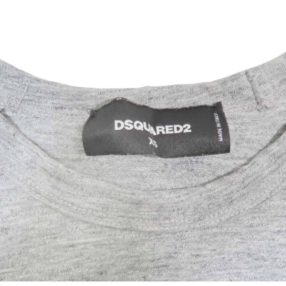 美品 DSQUARED2 ディースクエアード ダメージ加工 半袖 コットン