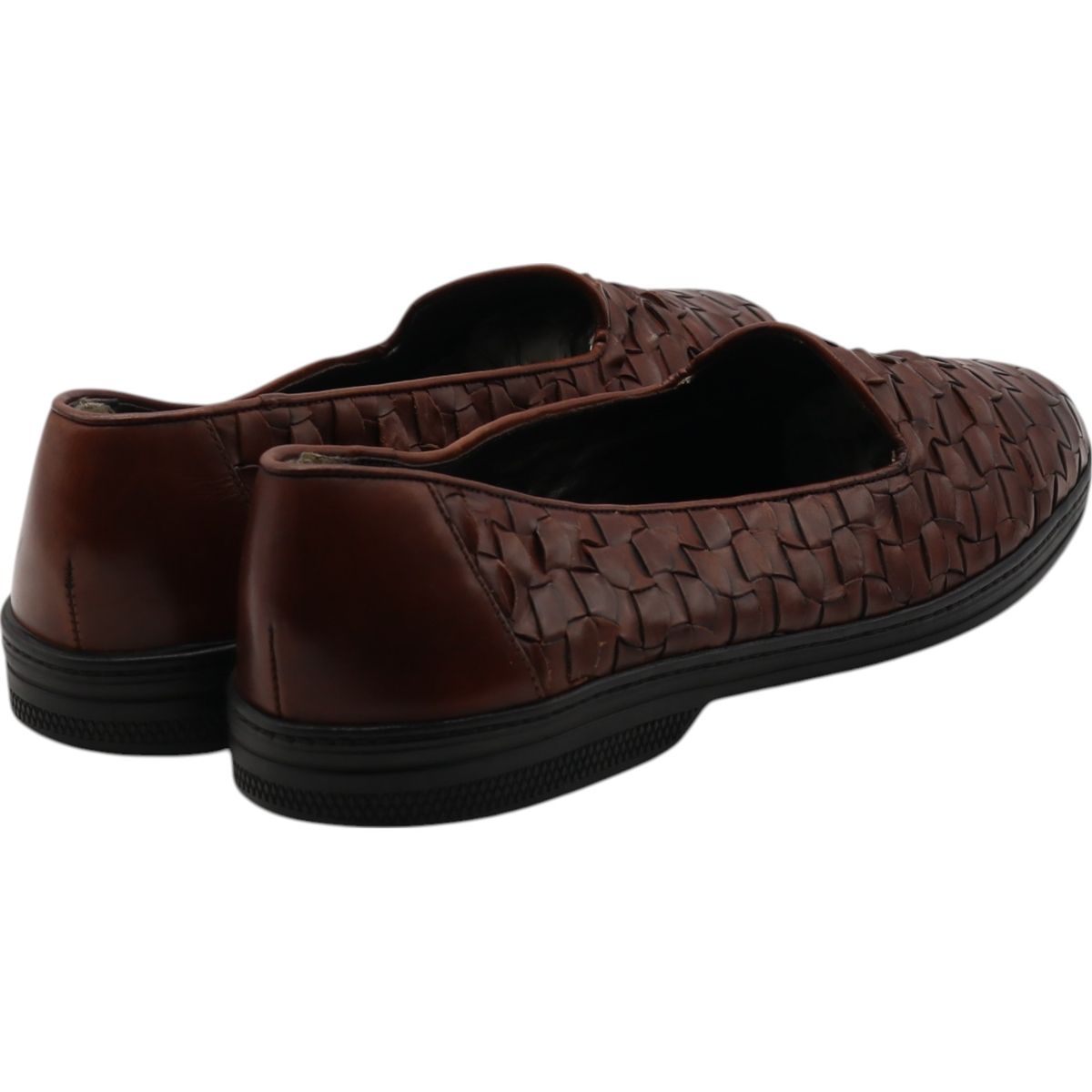 古着 コールハーン COLEHAAN Bragano ブラガノ 編み込み ヴァンプローファー イタリア製 9M メンズ27.5cm相当|saa013421