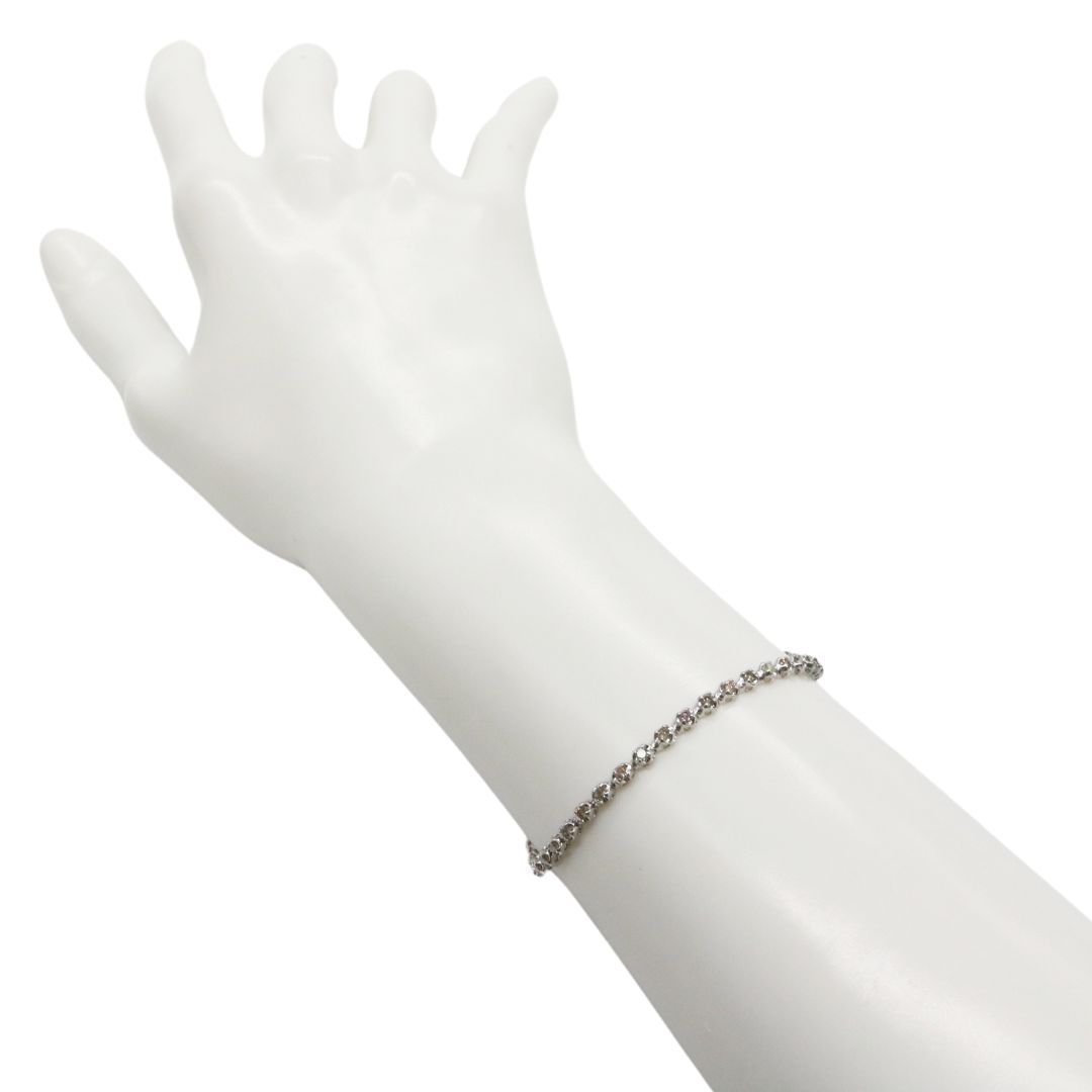 ダイヤモンド/1.00ct テニス ブレスレット K18WG K18WG ダイヤモンド