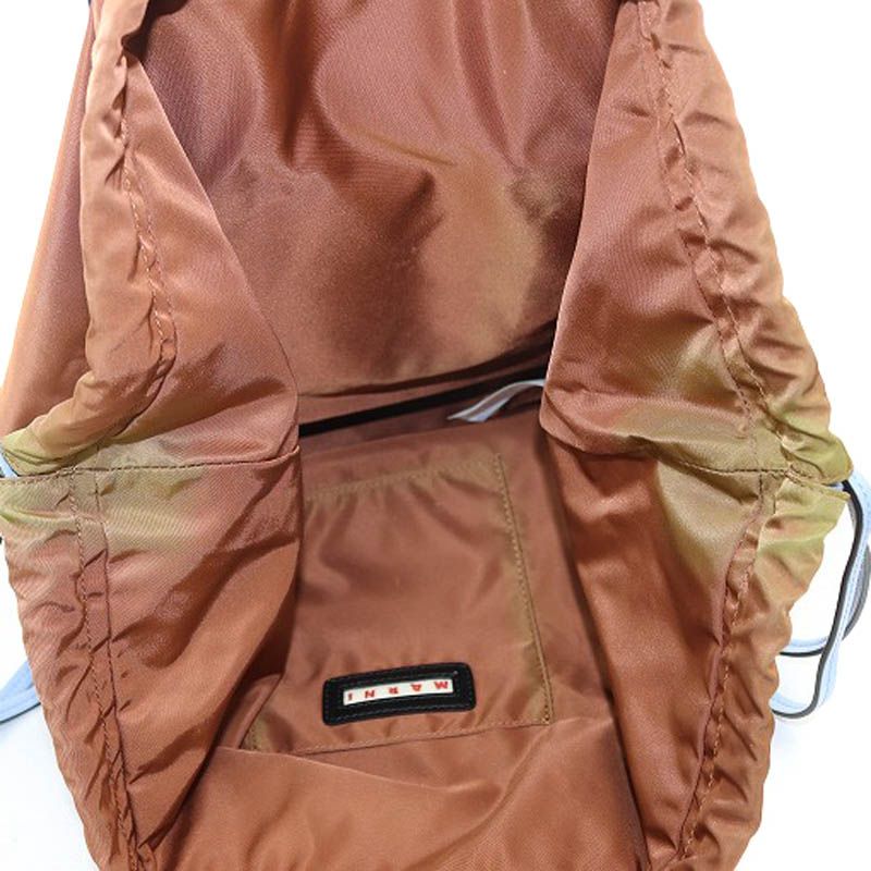 MARNI マルニ　リュック　2way レザー×ナイロン　ハンドバッグ MARNI マルニ リュック 2way レザー×ナイロン ハンドバッグ