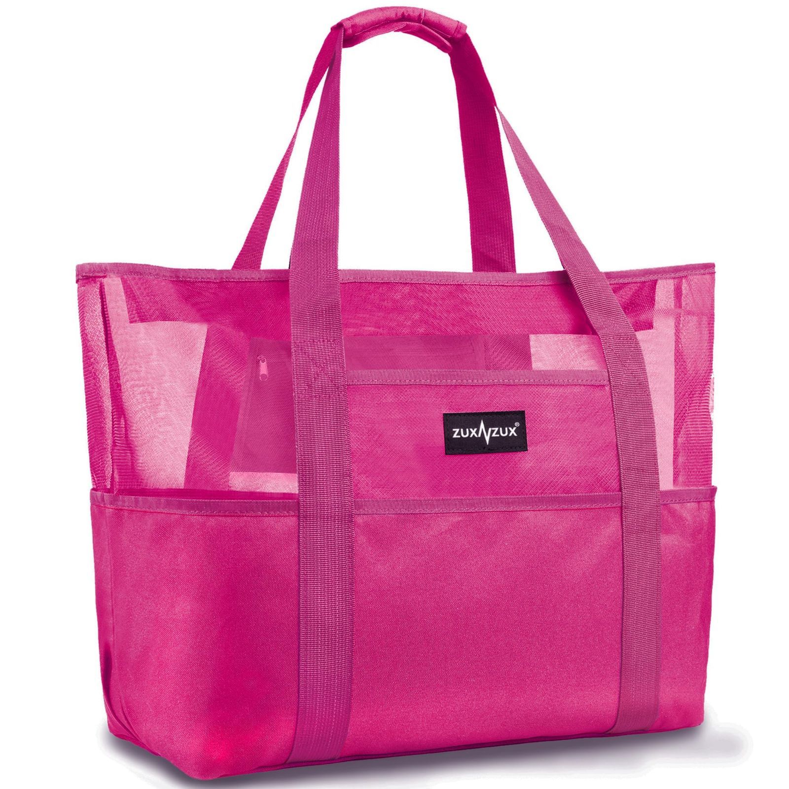 新品 [ZUXNZUX] ビーチバッグ プールバッグ 軽量 38L 大容量 防水 折り畳み可能 メッシュバッグ ビーチ/ショッピング/水泳/ジム/スパ/温泉/旅行用 バッグ