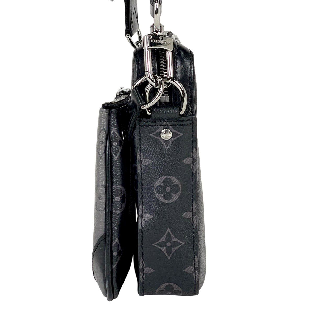 ルイ ヴィトン Louis Vuitton トリオ メッセンジャー モノグラムリバース ポーチ ショルダーバッグ モノグラムエクリプス ノワール ブラック グレー M69443 メンズ