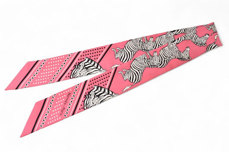 エルメス ツイリー スカーフ HERMES シルクツイル LES ZEBRES BANDANA