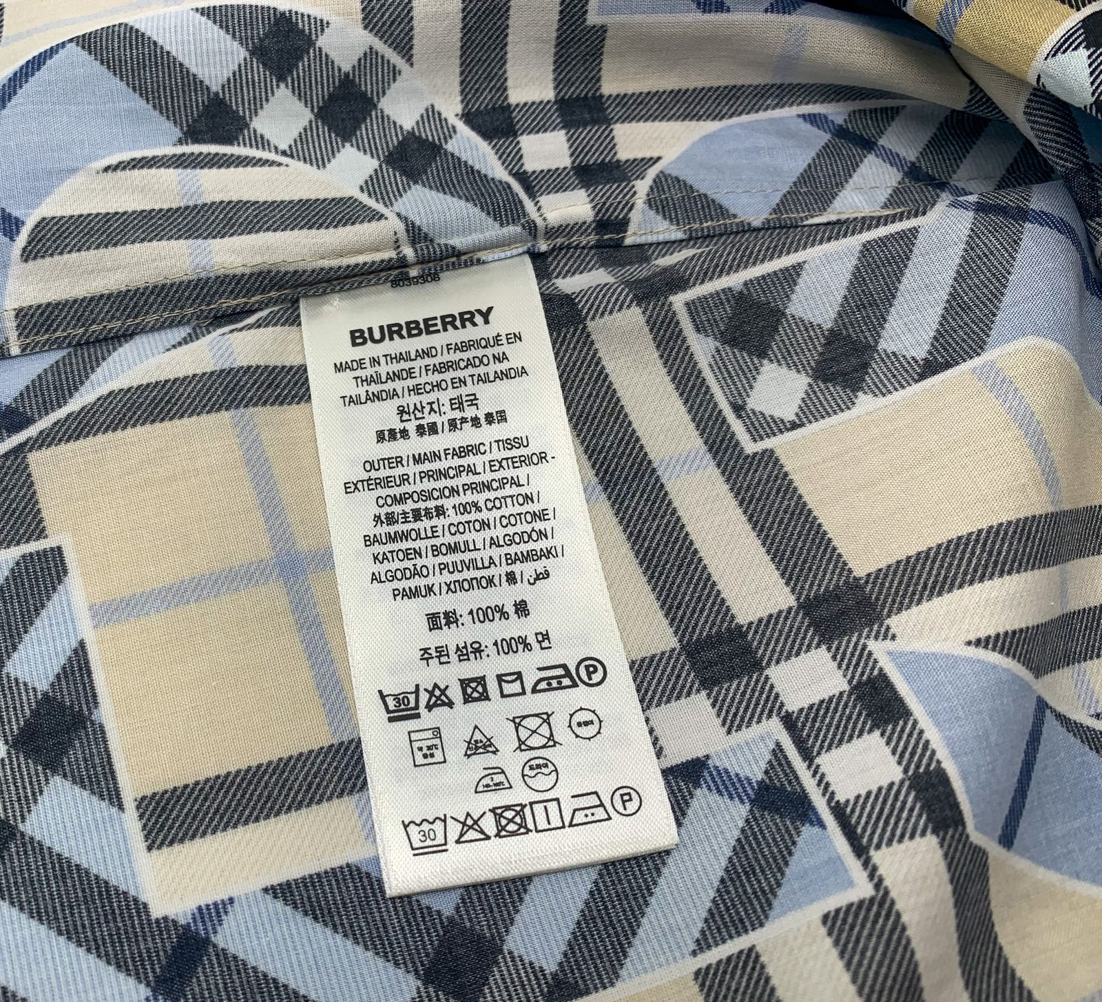 BURBERRY バーバリー カジュアルシャツ 半袖 メンズ チェックシャツ