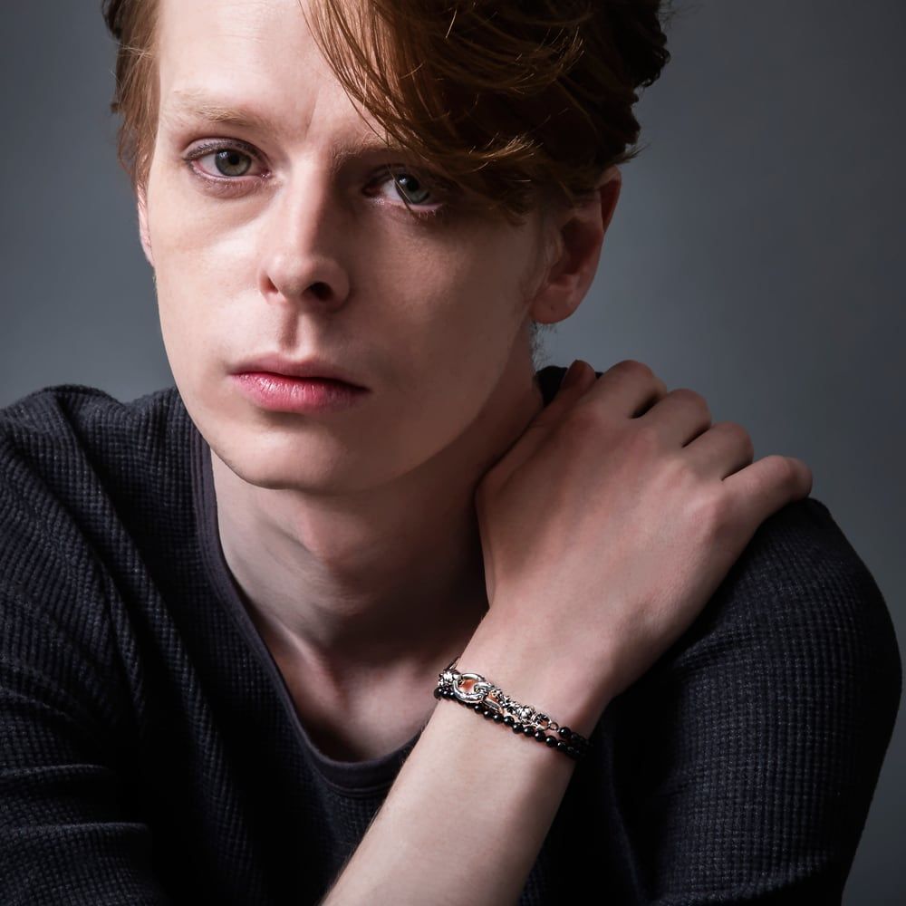 クラシカルフックオニキスダブルブレス アルテミスクラシック シルバーアクセサリー ジュエリーブランド WWW_NOITHATQUANGTHANH_NET