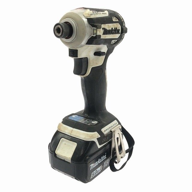 品 makita マキタ 18V 充電式インパクトドライバー TD171D 白 ホワイト バッテリー1個 18V 5.0Ah コードレス バッテリー式 116166