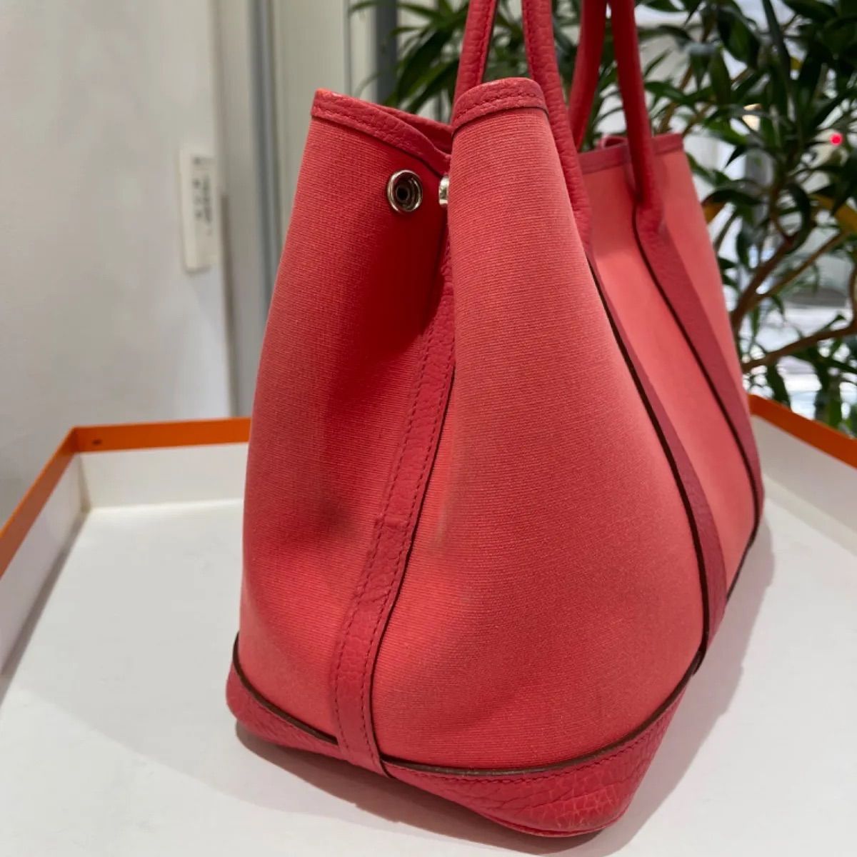 美品】HERMES エルメス ガーデンパーティTPM 30 トワルオフィシエ  