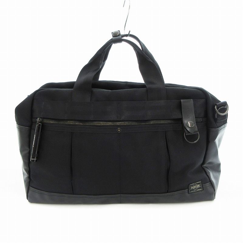 ポーター PORTER HEAT 2WAY BOSTON BAG ショルダーバッグ ボストン ナイロン ブラック 703-07963 |UO