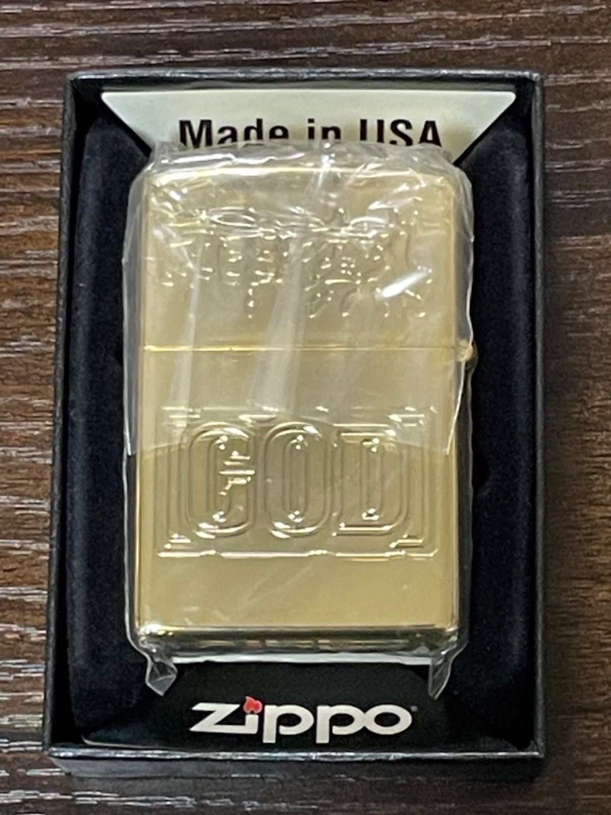 zippo ミリオンゴッド ゼウス 立体メタル ゴールド 2022年製 - タバコ 