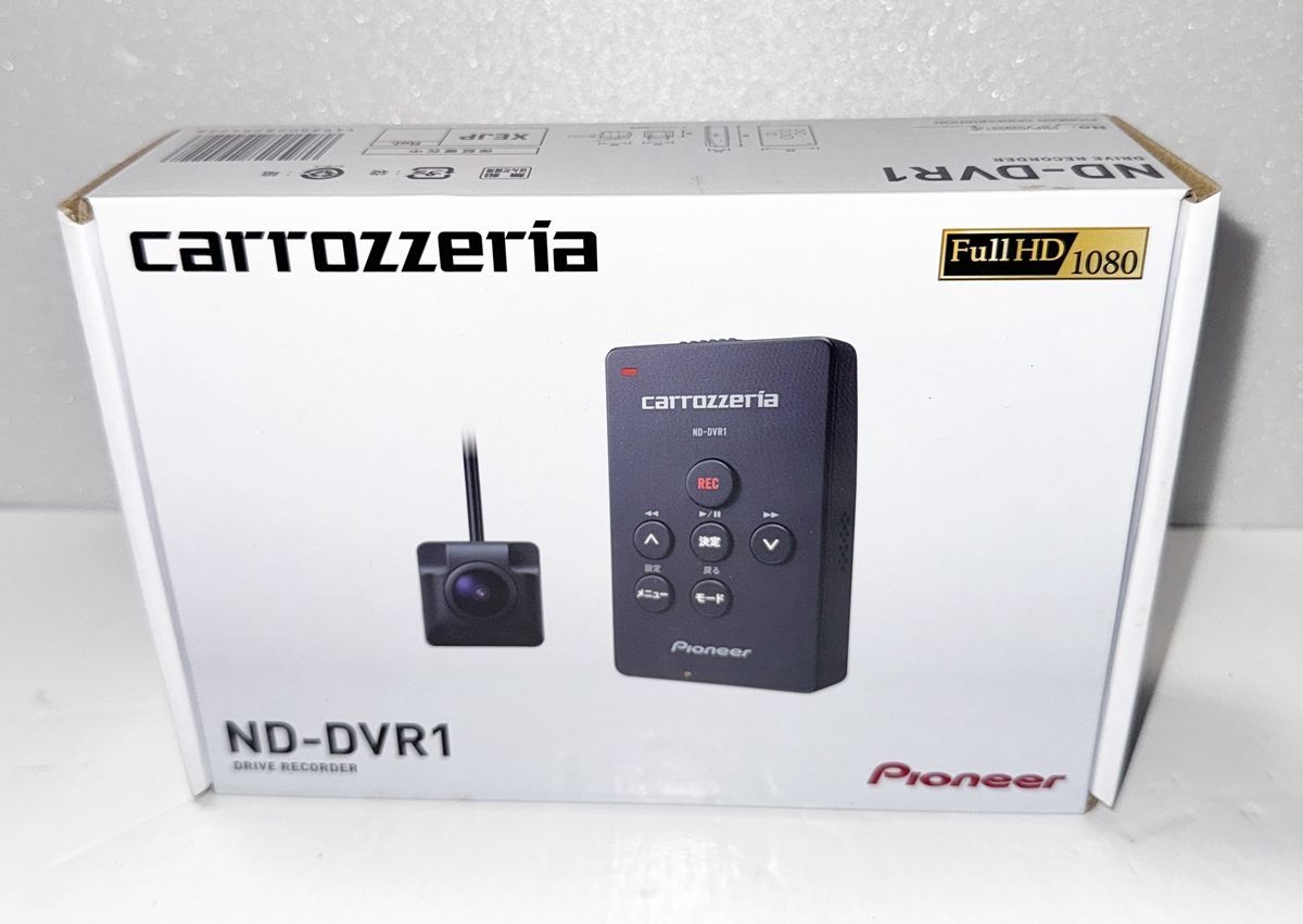 【HY】【新品】パイオニア ドライブレコーダー ND-DVR1 1カメラ 200万画素 フルHD GPS 衝撃センサー HDR 対角130o 東西LED式信号機対応 8GB microSD付属 カロッツェリア[送料無料(一部地域を除く)]HY001