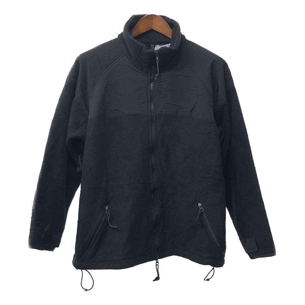 00年代 米軍実物 U.S.NAVY ECWCS GEN2 フリースジャケット フリースジャケット ミリタリー ブラック (メンズ MEDIUM) 中古 古着 Q4310