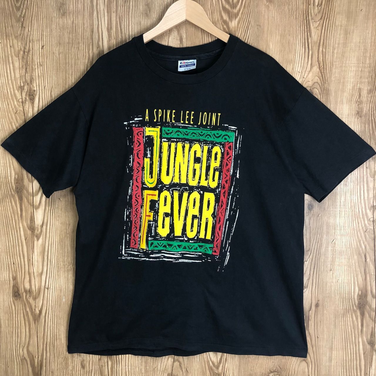 USA製 90s A Spike Lee Joint Jungle Fever ムービー プリント 半袖 Tシャツ サイズ メンズ XL 黒 90年代 アメリカ製 スパイクリー 映画 古着 s24072091