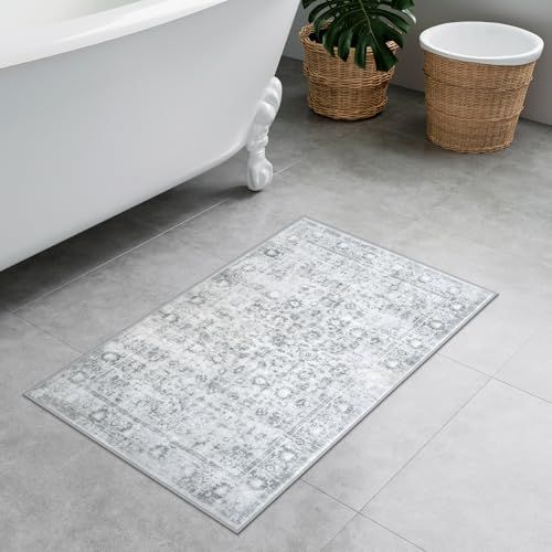 売切注意 お急ぎ下さい ペルシャ風 50х80cm オールシーズン適用 小さい 洗える ふわふわ バスマット おしゃれ 滑り止め 室内 吸水 ラグマット 低反発 防音 玄関マット 屋外 泥落とし アンティーク 長方形 HAOCOO 防臭 軽量 ヴィンテージ風 MARWIL-DEMENAGEMENTS_CH