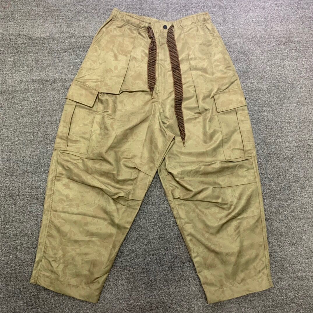 Kapital Fast Dry Twill Easy Jumbo Cargo Pants 'Khaki' 3 – 軽量速乾ツイル・ジャボポケット・リラックスフィットカーゴパンツ
