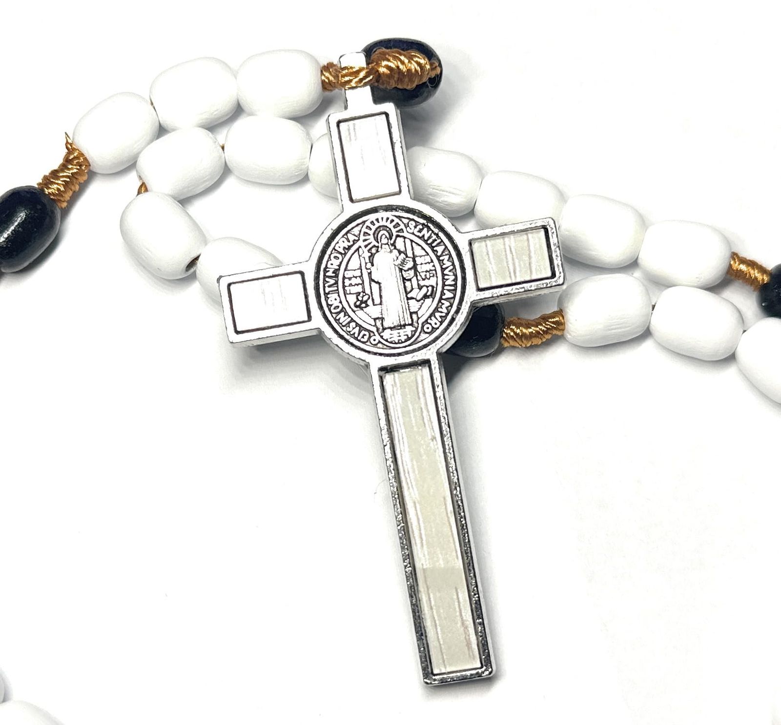SANCTUM VERITAS 本物のイタリア製ロザリオネックレス ローマ教皇