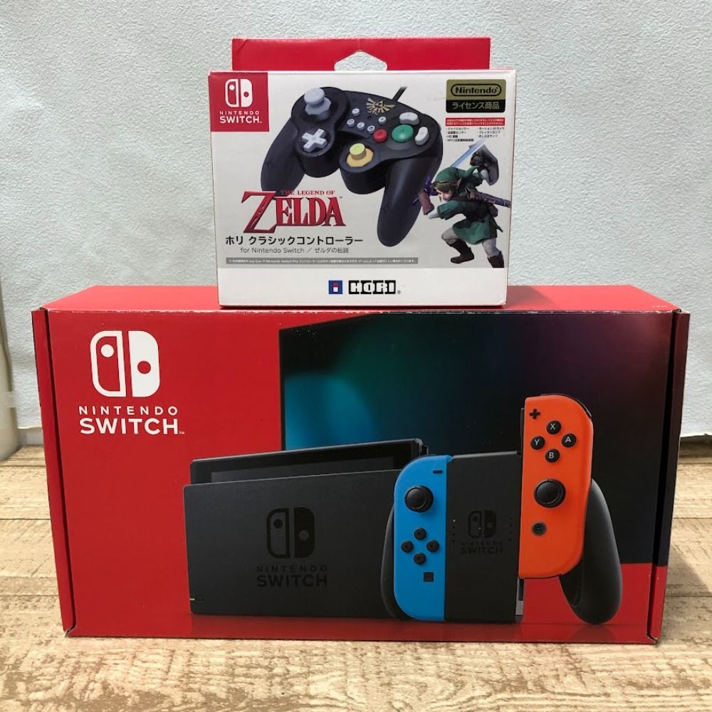 08w4938 ゲームハード Nintendo Switch 箱、付属品付き コントローラー 