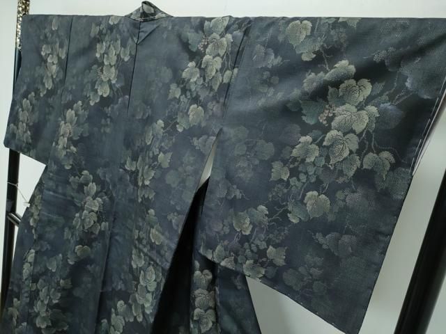 平和屋本店□極上 都喜ヱ門 本場大島紬 9マルキ 葡萄ごよみ 藤絹織物  