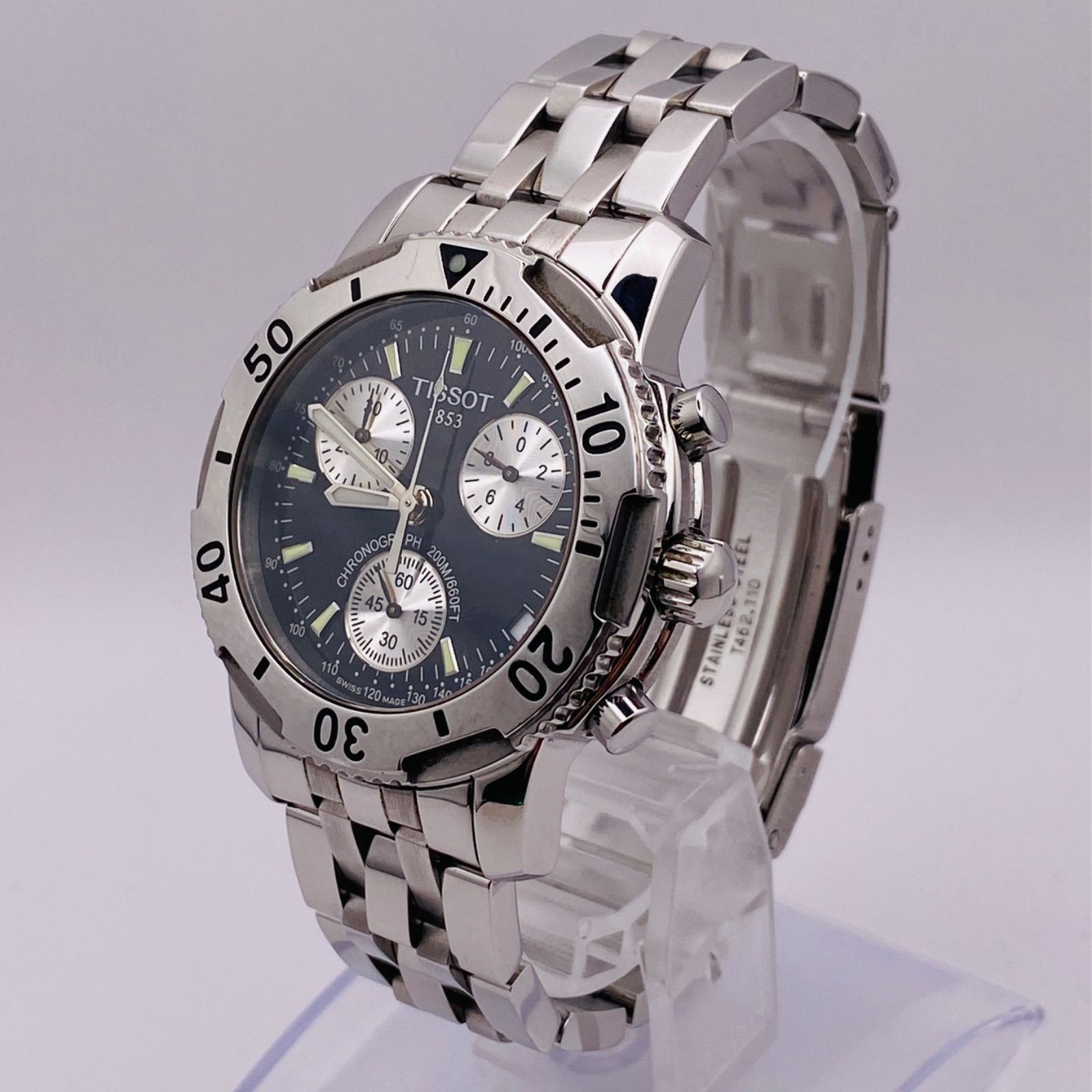 T133）美品 稼動品 TISSOT ティソ クロノグラフ ダイバー PRS200 T362/462K 人気 時計 メンズ ユニセックス - メルカリ