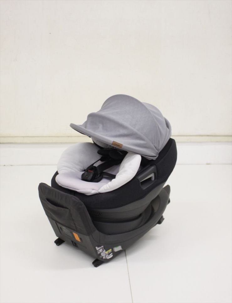 THE S Air ISOFIX エッグショック ZA-670 グレー コンビ製チャイルドシート ISOFIX固定 新生児OK クリーニング済み C4323219