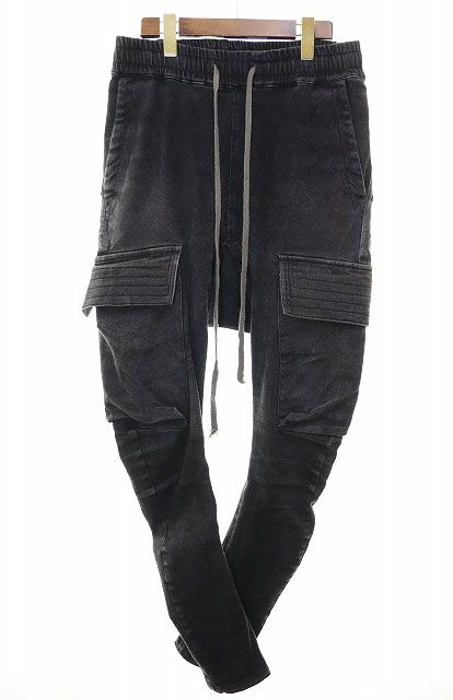 エーエフアーティファクト A.F ARTEFACT CARGO SAROUEL SKINNY BLACK SIZE2 カーゴ サルエル スキニー パンツ ブラック ブランド古着ベクトル ●250922