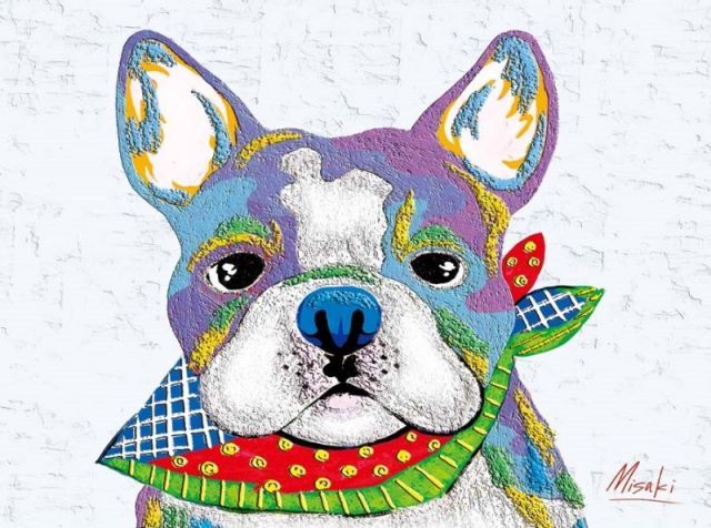 種類3：f8 額絵 山口美咲 フレンチブルドッグ f8・f6・f4サイズ