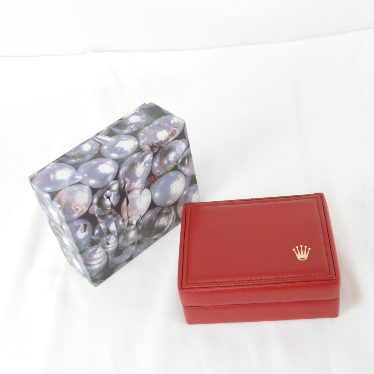 ROLEX ロレックス ケースのみ その他雑貨 レザー ユニセックス レッド 赤 外 き インテリア 小物 ディスプレイ