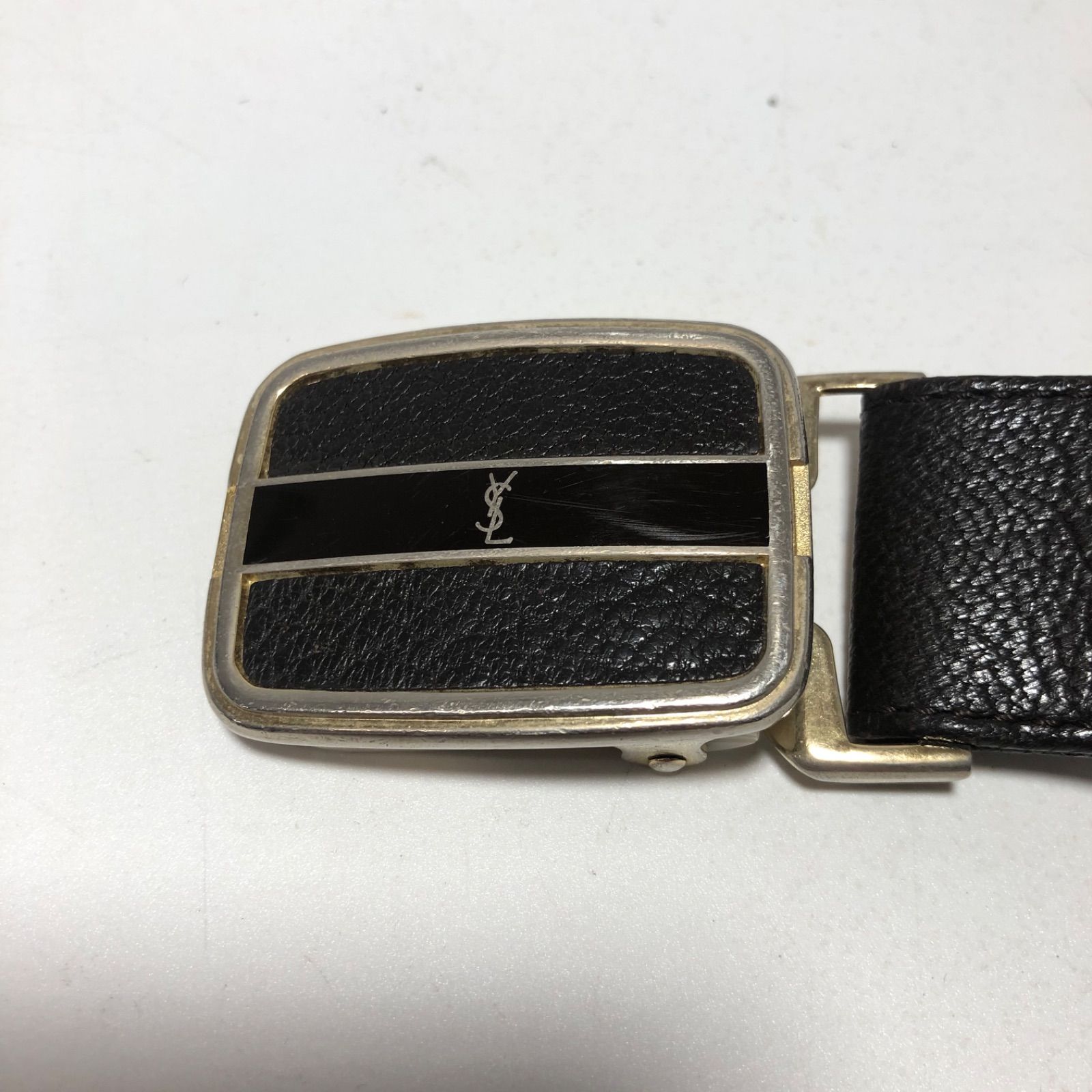 Saint Laurent Monogramme Belt in Noir | FWRD