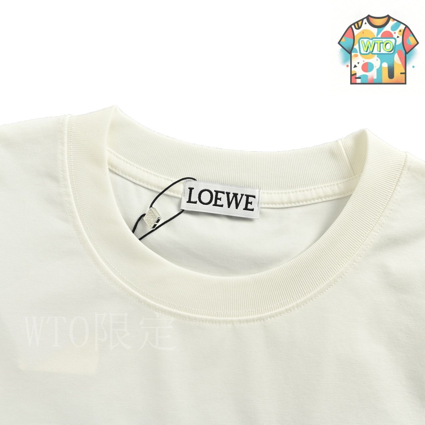 ロエベ アナグラム刺繍入りセージグリーンTシャツ 25SS 今日特価】Loewe / ロエベ 25ss タコプリントアナグラム刺繍 T