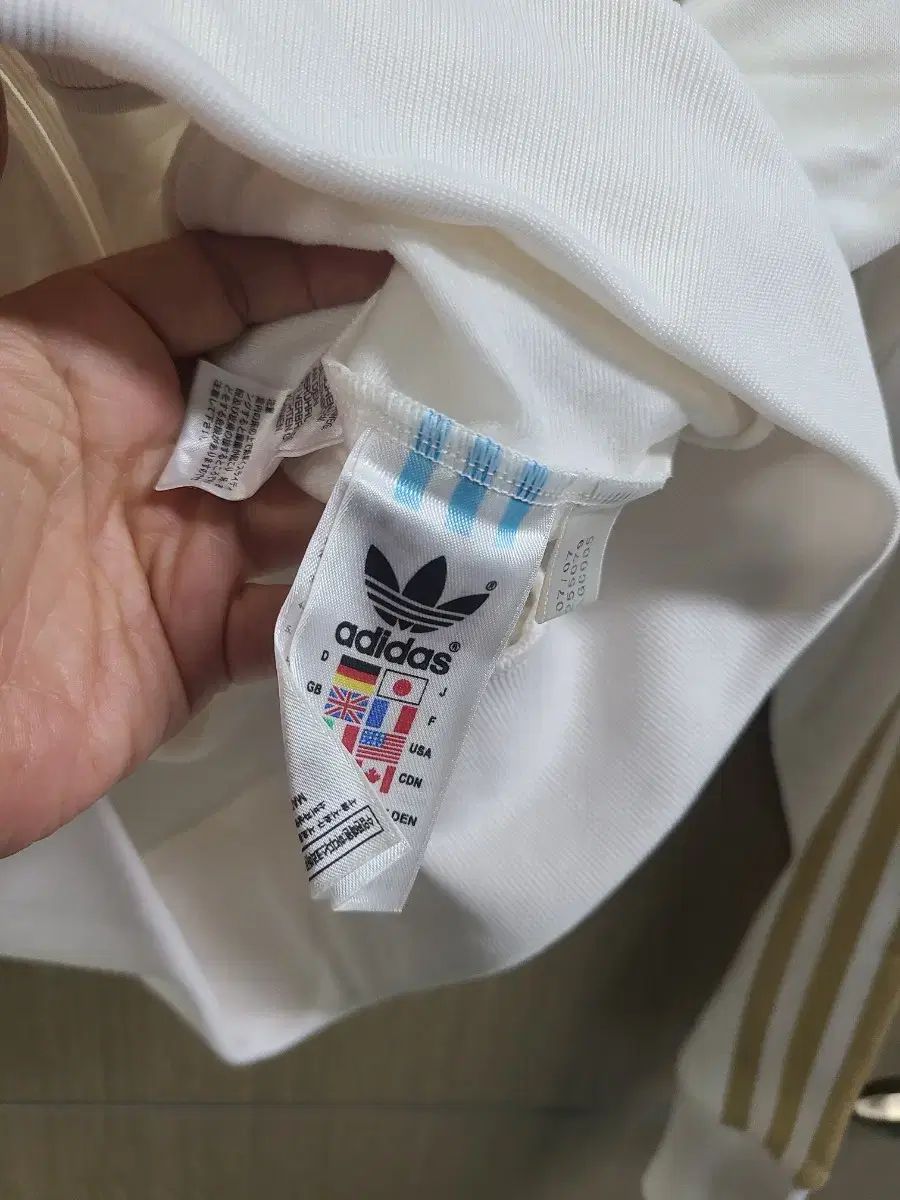  adidas アディダス 白 ゴールド トラック ジャケット 90 その他 セットアップ