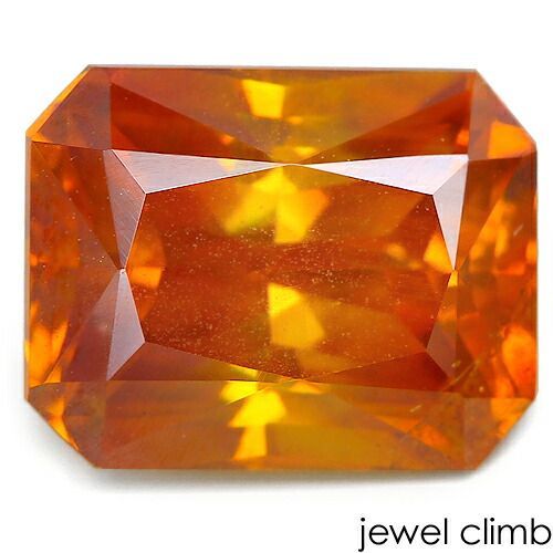 鑑別書付 鮮やかに輝く大粒 石スファレライト 宝石 ルース ６．４０ＣＴ