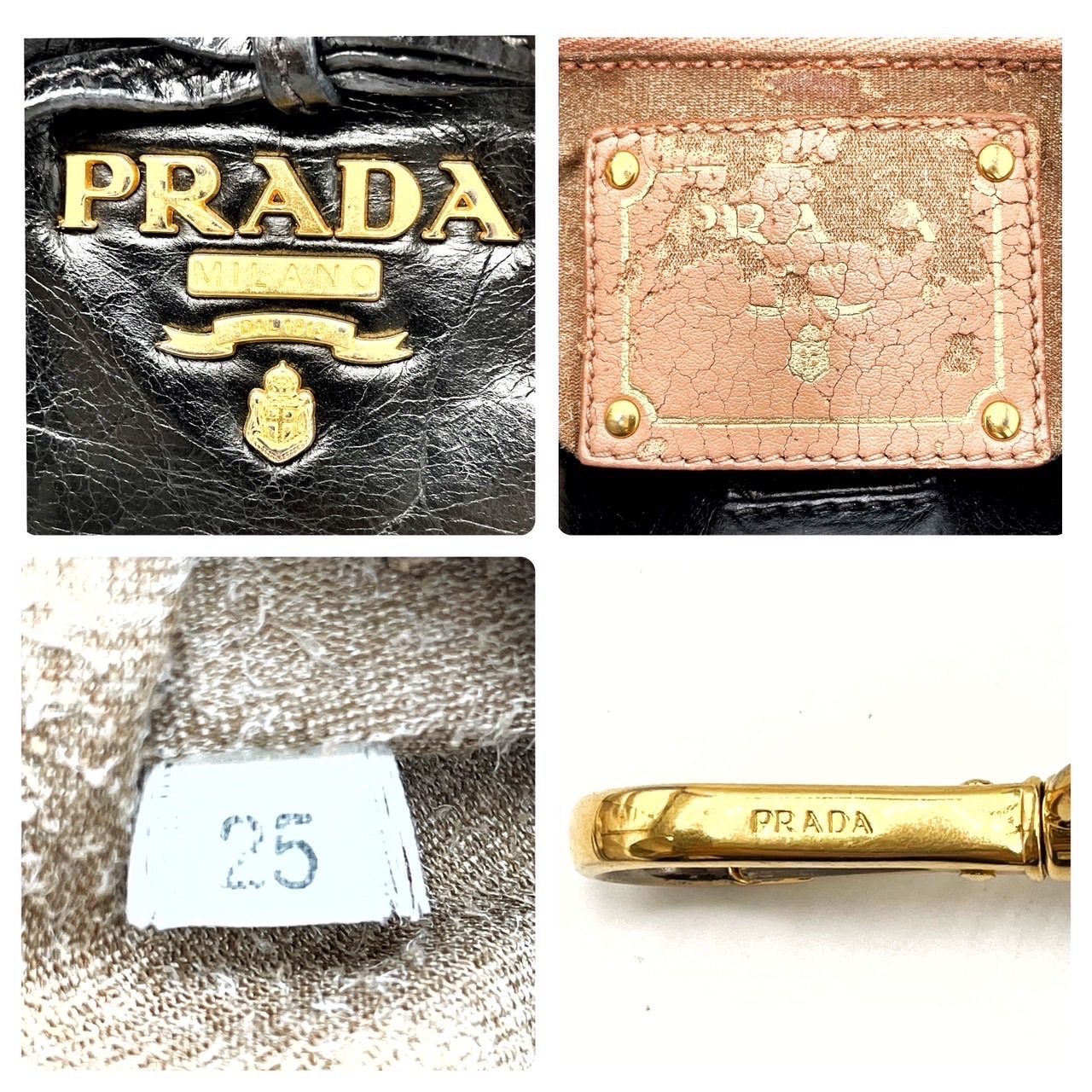 ✨良品✨ PRADA プラダ 2way ショルダーバッグ トートバッグ リボン 